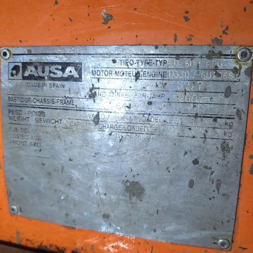 PLACA DUMPER OCASION AUSA